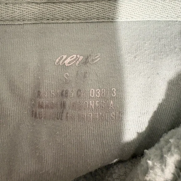 Aerie Green Sherpa Jacket - Picture 2 of 4